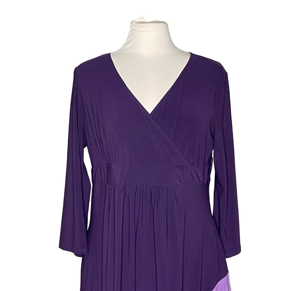 Anthony Originals L colorblock dress purple - Picture 2 of 7